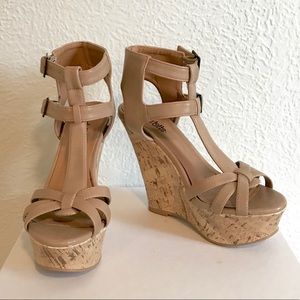 Nude Wedge sandals